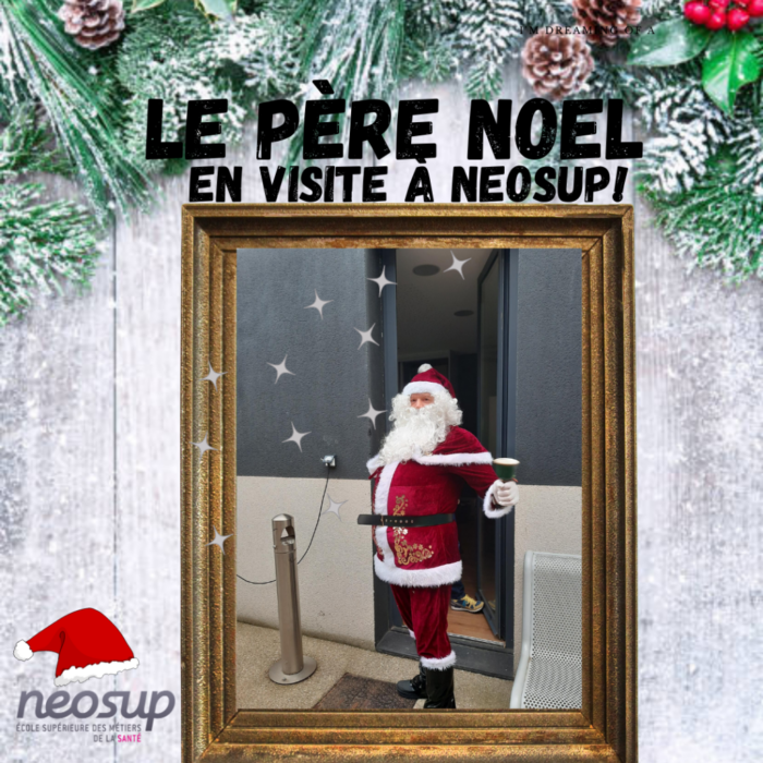 Le père Noël en visite à NEOSUP