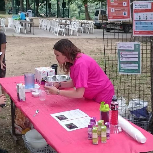 Les étudiants en BTS Diététique à la journée « Faites du sport » au Soler