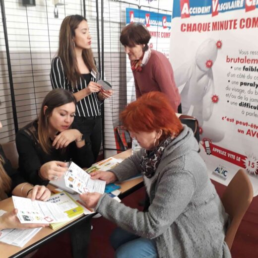 Intervention des étudiants en BTS Diététique à la journée de prévention des AVC
