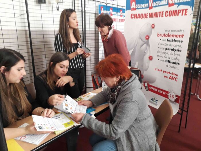 Intervention des étudiants en BTS Diététique à la journée de prévention des AVC