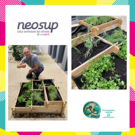 Une jardinière dans l’école