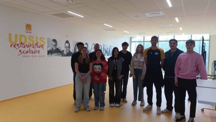 Nos étudiants de BTS Diététique et Nutrition visitent la cuisine centrale de l’UDSIS à Millas.