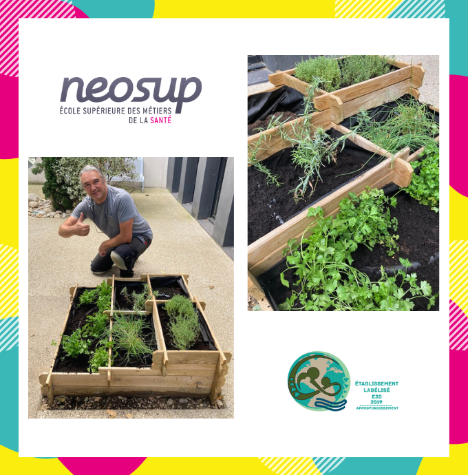 Une jardinière dans l’école